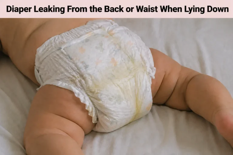 Diaper Leaking From the Back or Waist When Lying Down