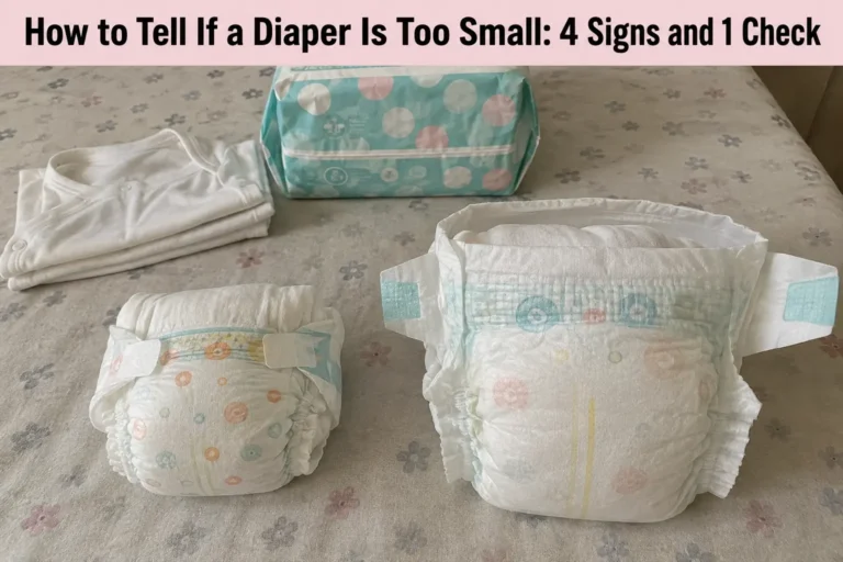 How to Tell If a Diaper Is Too Small, 4 Signs and 1 Check