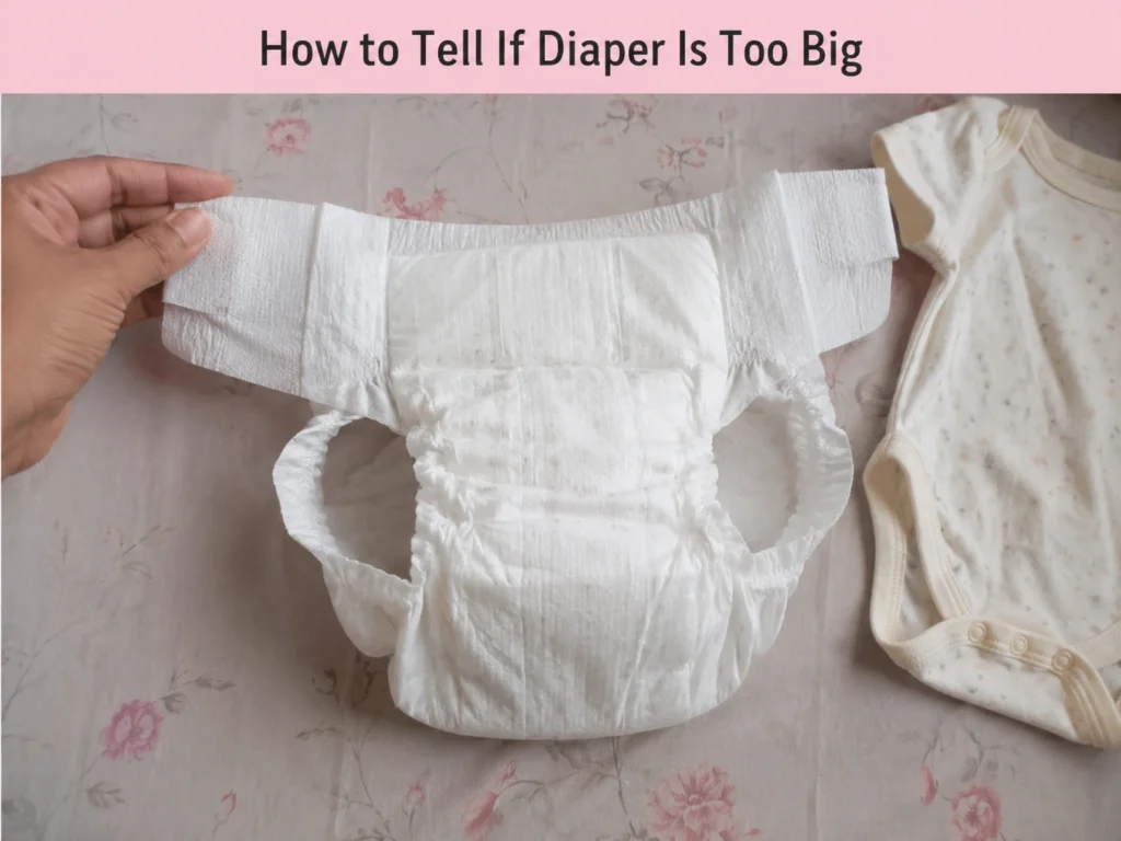 how to tell if a diaper is too big