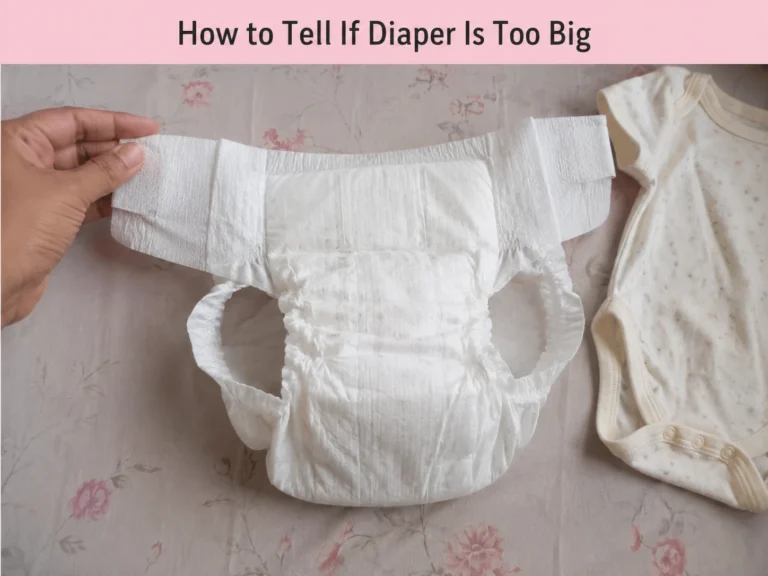 How To Tell If A Diaper Is Too Big