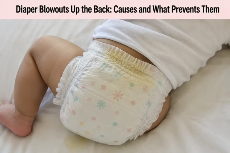 Diaper Blowouts Up the Back, Causes and What Prevents Them
