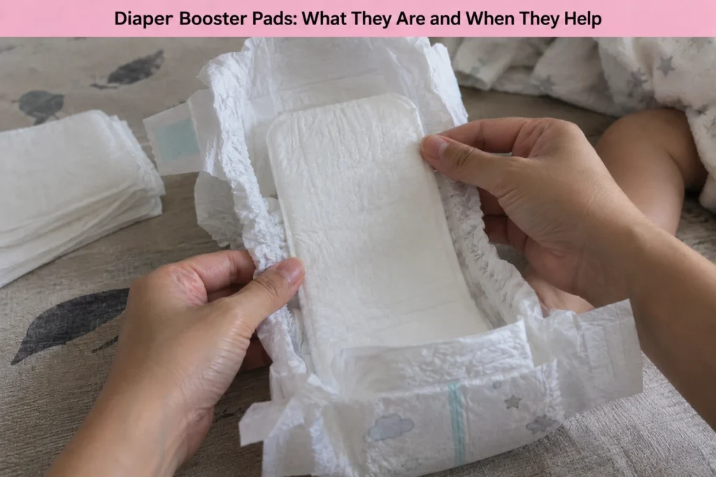 Diaper Booster Pads, What They Are and When They Help