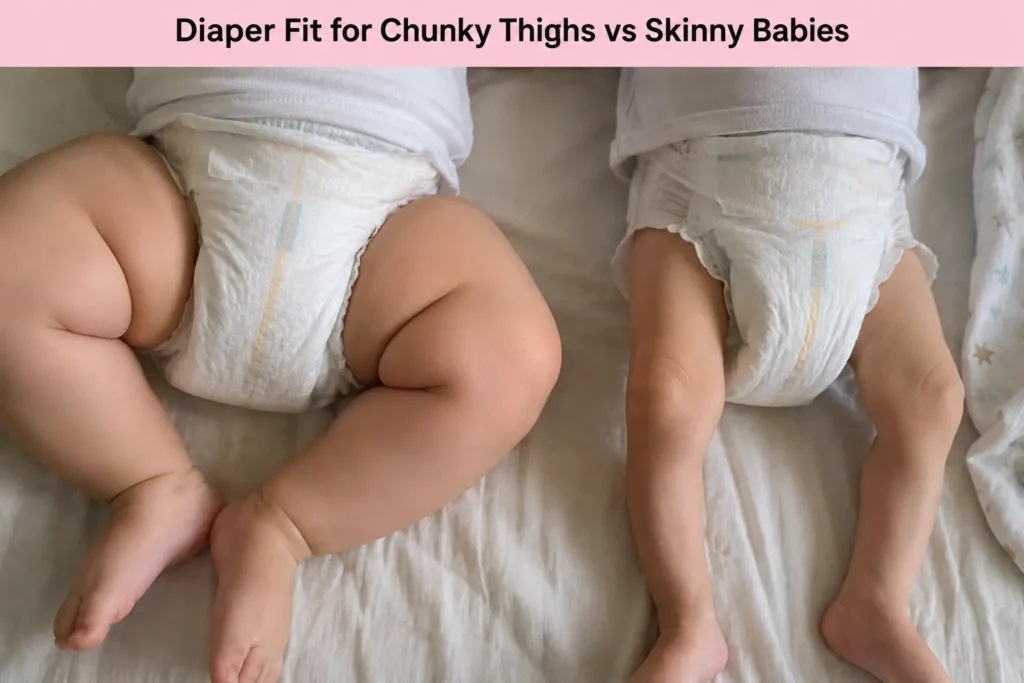 Diaper Fit for Chunky Thighs vs Skinny Babies