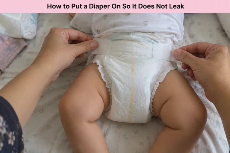 How to Put a Diaper On So It Does Not Leak